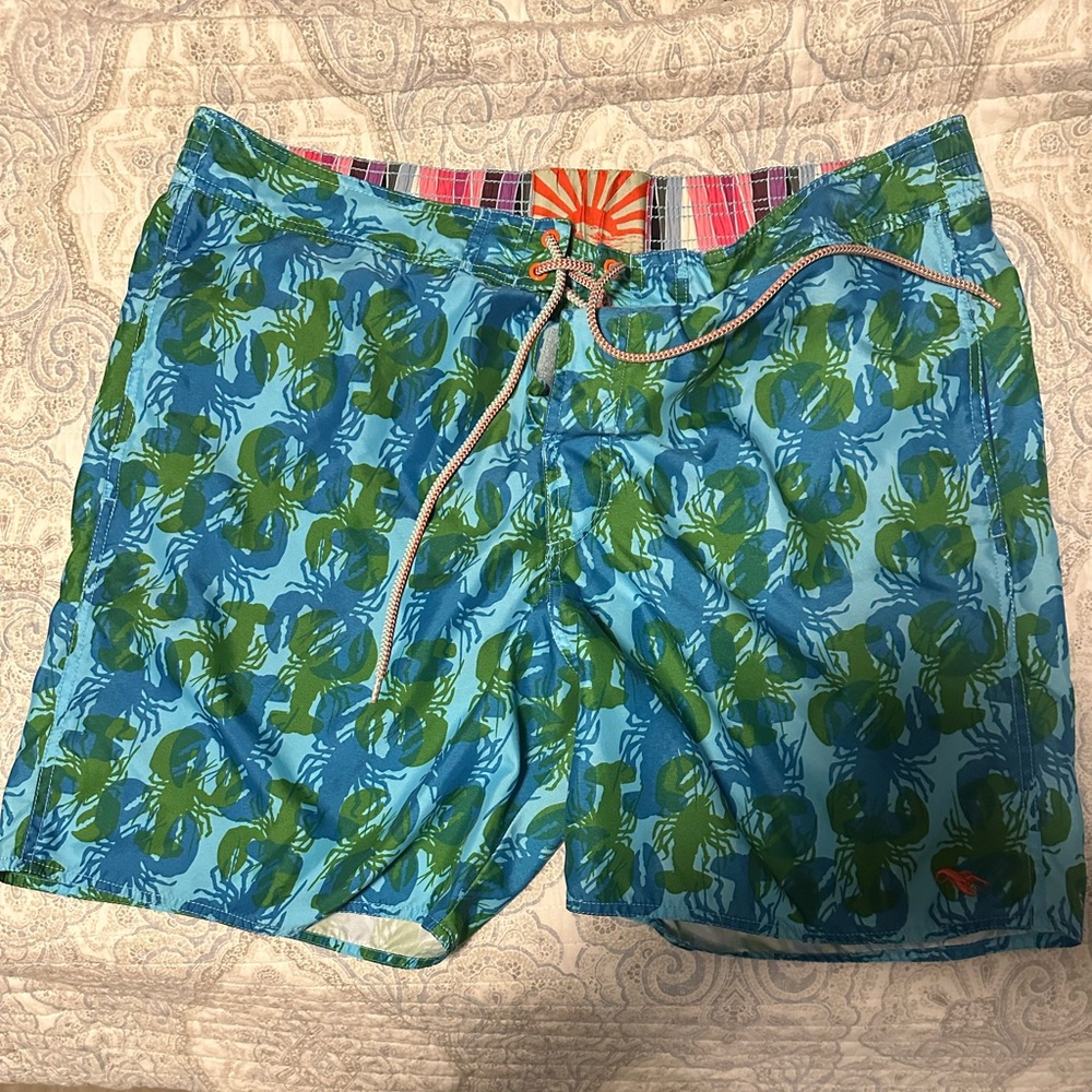 Ted Baker Orange Patterned Swim Shorts